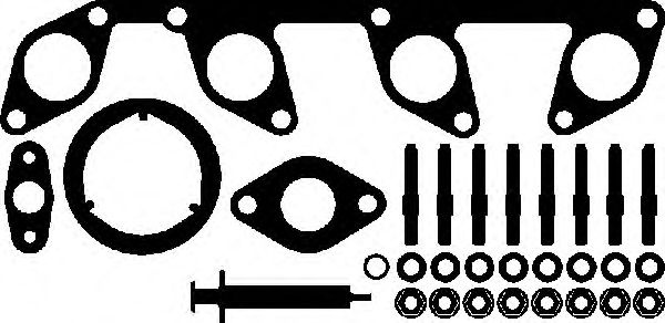 Set montaj, turbocompresor VW TOURAN (1T1, 1T2) (2003 - 2010) ELRING 740.790 piesa NOUA