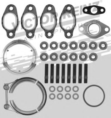 Set montaj, turbocompresor VW TOURAN (1T1, 1T2) (2003 - 2010) VICTOR REINZ 04-10018-01 piesa NOUA