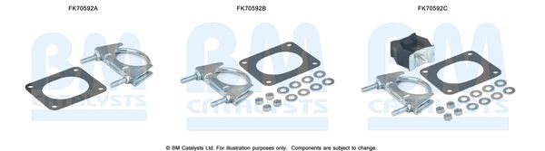 Set montare, toba de esapament BM CATALYSTS FK7059