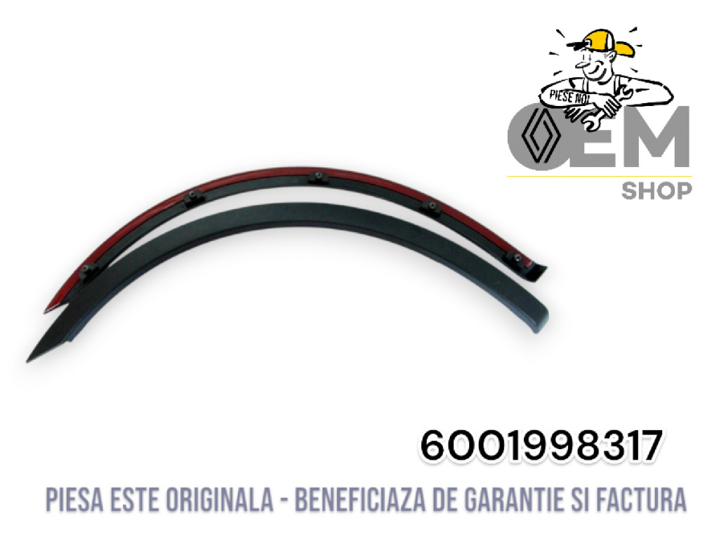 Set ornamente aripi spate Renault produs nou original cod piesa 6001998317