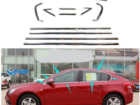SET ORNAMENTE geamuri CROM Chevrolet Cruze Hatchback - NOU