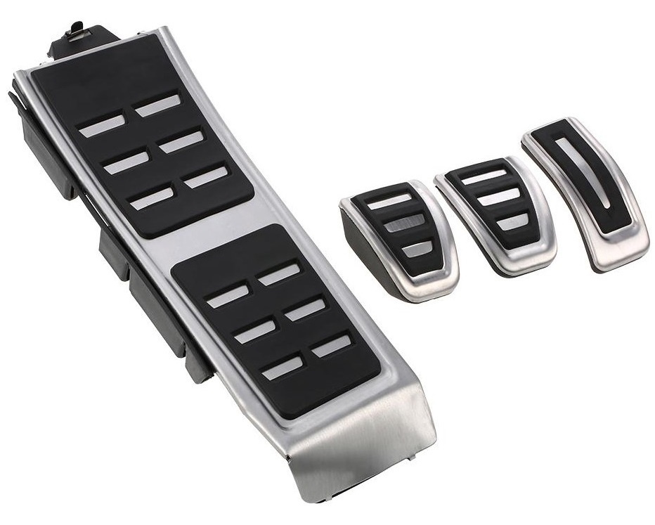 Set ornamente pedale AUDI A4 B8 2007-,A5 2007- A6 2011- A7 2010-,A8 2009- Q3 2011- Q8 2008- nou