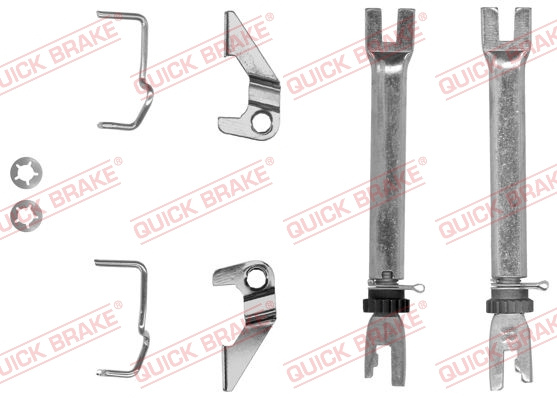 Set pentru reglare ulterioar?, frn? tambur puntea spate (10253009 QBK) CHEVROLET,OPEL,VAUXHALL