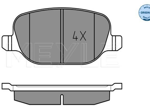 Set placute de frana 025 237 6017 MEYLE pentru Alfa romeo 159 Alfa romeo Brera Alfa romeo Spider