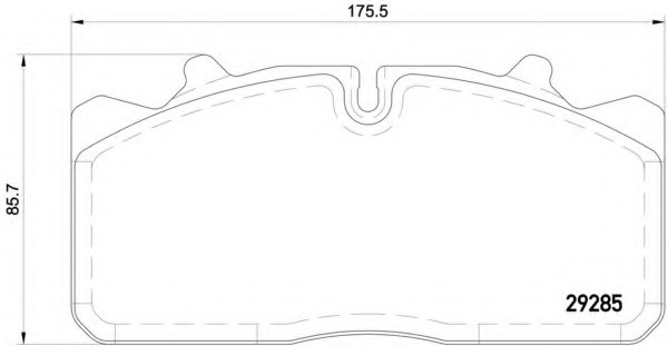 Set placute de frana 2928501 TEXTAR