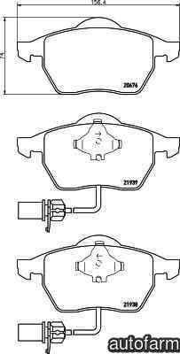 Set placute de frana AUDI A4 Cabriolet 8H7 B6 8HE B7 TEXTAR 2193801