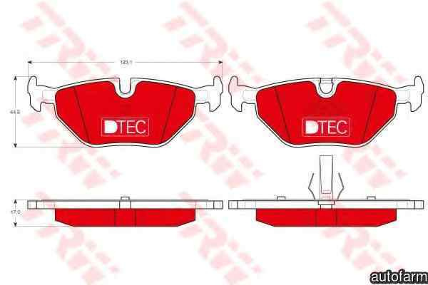 Set placute de frana BMW 3 cupe E46 TRW GDB1344DTE
