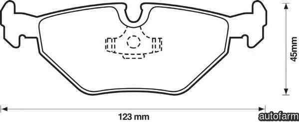 Set placute de frana BMW 3 Touring E46 JURID 571960JC