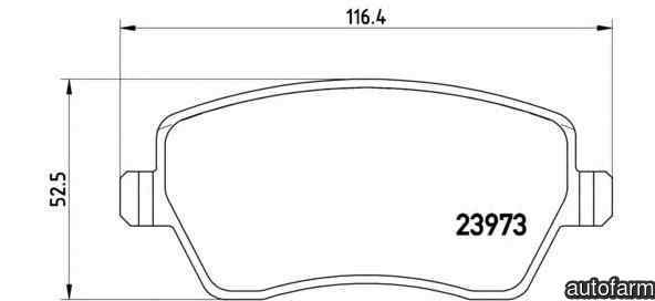 Set placute de frana DACIA LOGAN MCV KS BREMBO P 68 033