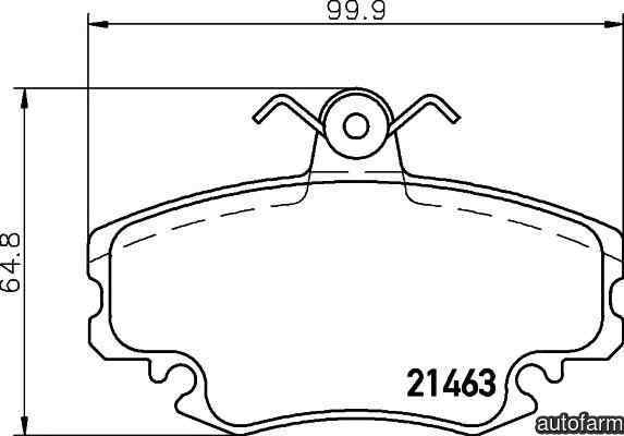 Set placute de frana DACIA SANDERO TEXTAR 2146304