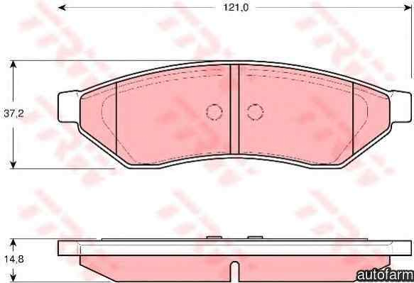 Set placute de frana DAEWOO LACETTI limuzina TRW GDB3346