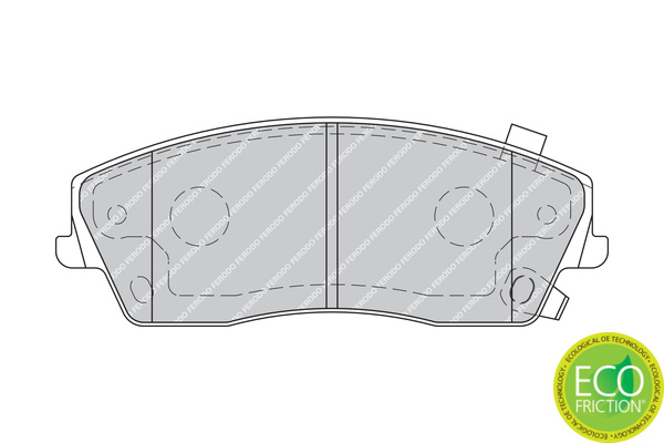 Set placute de frana FDB1954 FERODO