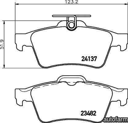 Set placute de frana FORD FOCUS II DA TEXTAR 2413701