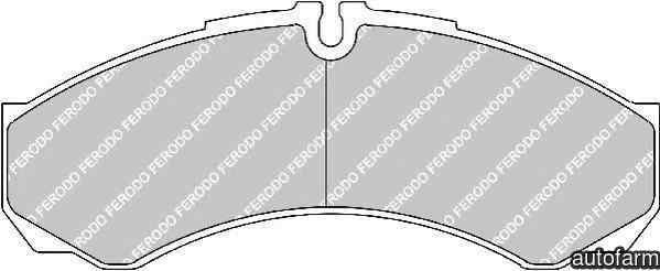 Set placute de frana IVECO DAILY III caroserie inchisa/combi FERODO FVR1315