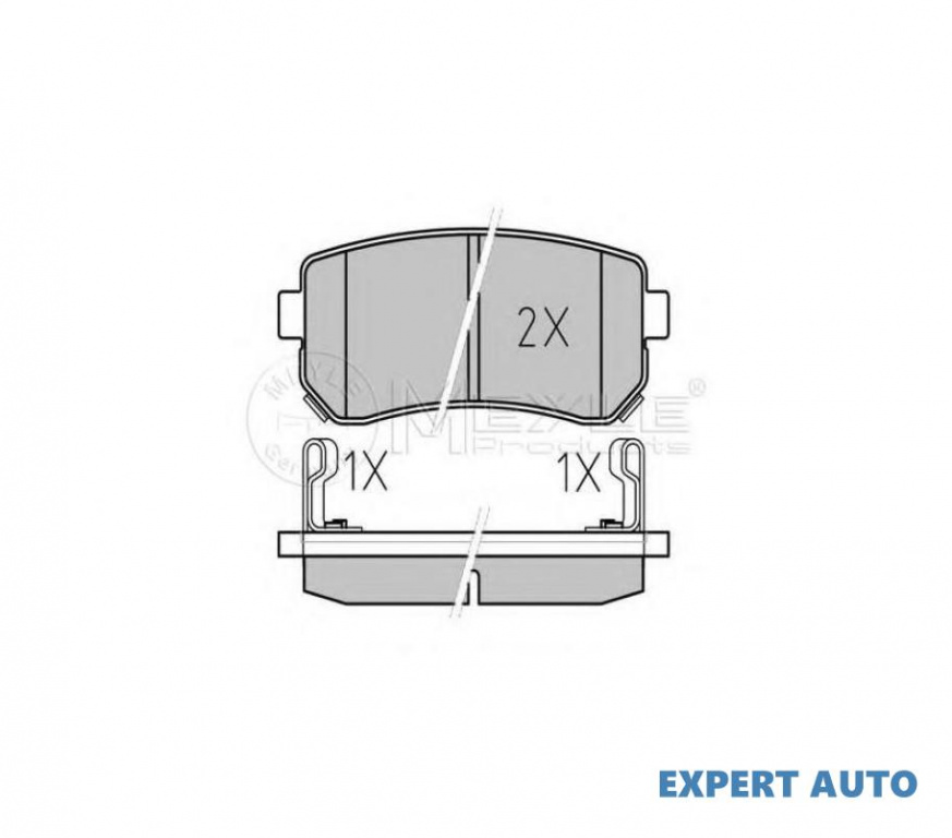Set placute de frana Kia RIO II limuzina (JB) 2005-2016 #2 0252432015PD