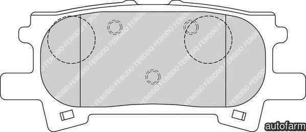 Set placute de frana LEXUS RX MHU3 GSU3 MCU3 FERODO FDB1731