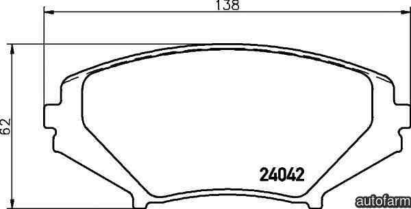 Set placute de frana MAZDA RX 8 SE17 TEXTAR 2404201