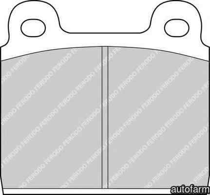 Set placute de frana MERCEDES-BENZ PONTON W121 FERODO FDB11