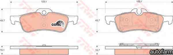 Set placute de frana MINI MINI R50 R53 TRW GDB1561