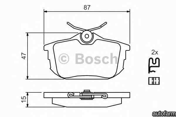 Set placute de frana MITSUBISHI CARISMA limuzina DA BOSCH 0 986 424 427