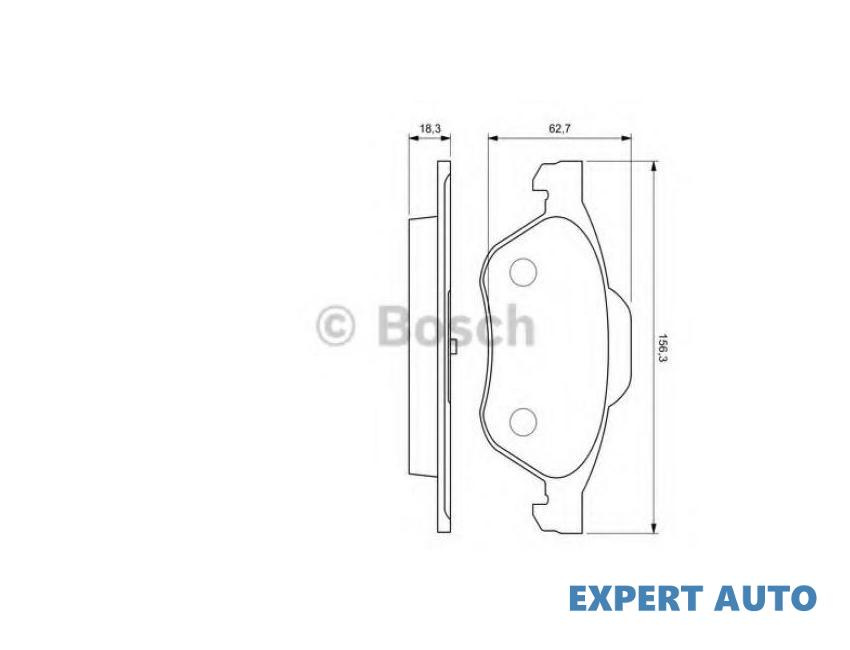 Set placute de frana Renault TWINGO II (CN0_) 2007-2016 #2 05P898