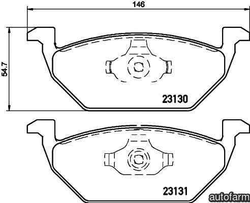 Set placute de frana SKODA RAPID NH3 TEXTAR 2313001