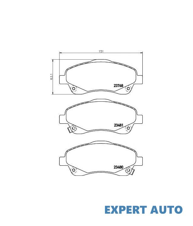Set placute de frana Toyota COROLLA Verso (ZER_, ZZE12_, R1_) 2004-2009 #2 0446505130
