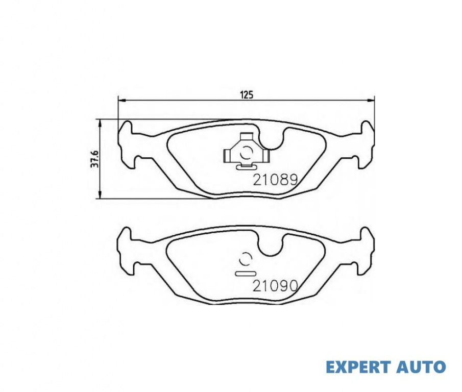 Set placute de frana Volvo 460 L (464) 1988-1996 #2 00724