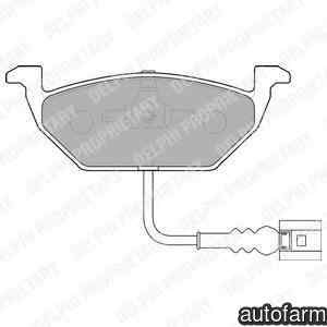 Set placute de frana VW GOLF IV Variant 1J5 DELPHI LP1514