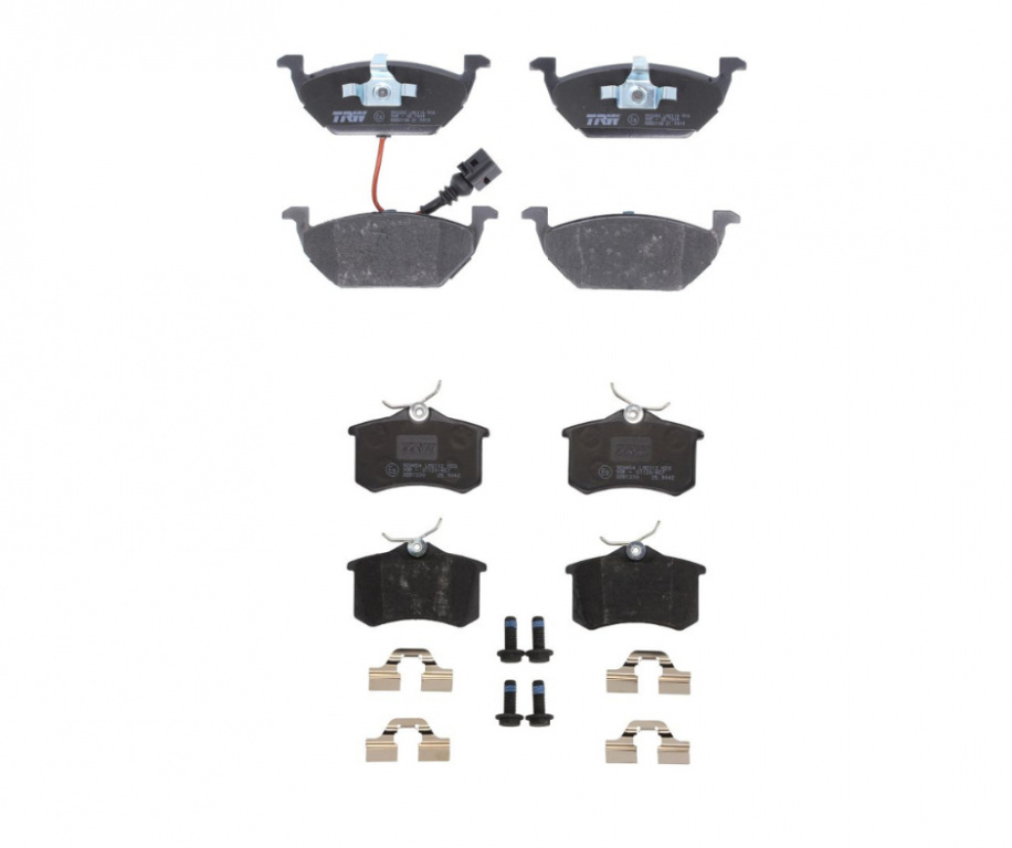 Set placute fata+spate TRW GOLF 6 1.6 CAYC