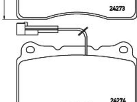 Set placute frana ALFA ROMEO 156 Saloon (932) (An fabricatie 03.2002 - 09.2005, 250 CP, Benzina) - Cod intern: W20158013 - LIVRARE DIN STOC in 24 ore!!!