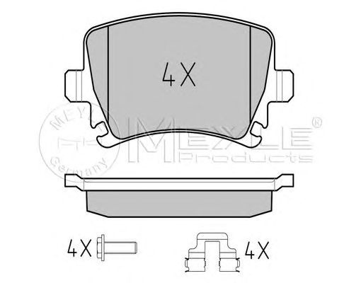 Set placute frana AUDI A4 (8D2, B5) - Cod intern: W20120126 - LIVRARE DIN STOC in 24 ore!!!