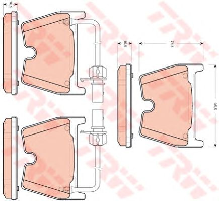 Set placute frana AUDI A4 (8EC, B7) - Cod intern: W20012921 - LIVRARE DIN STOC in 24 ore!!!