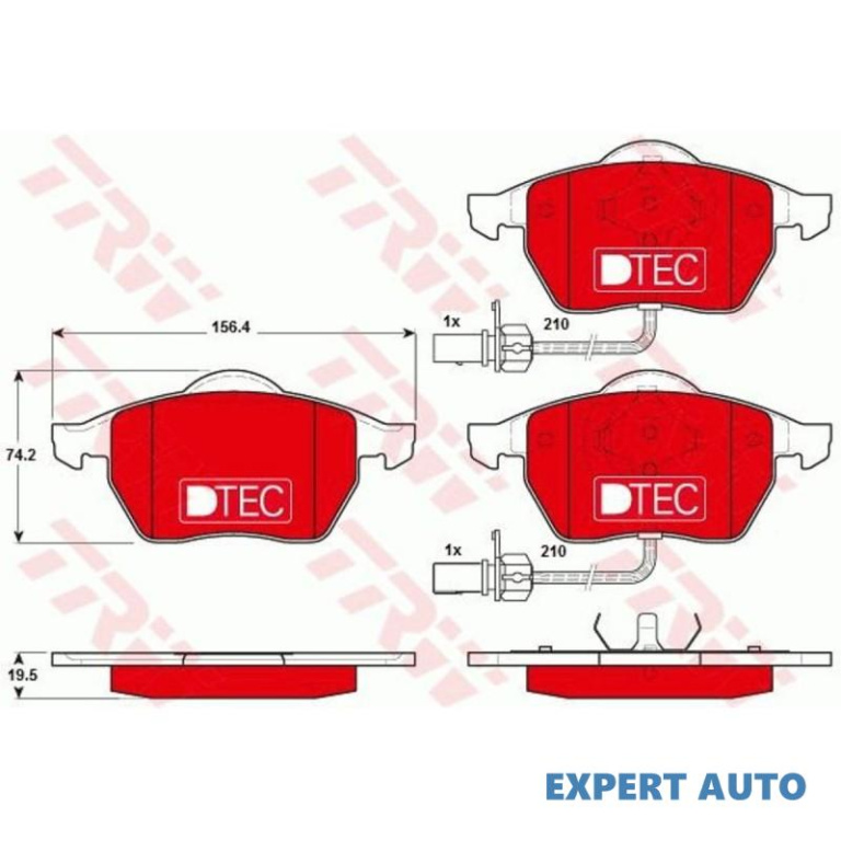 Set placute frana Audi AUDI A6 (4F2, C6) 2004-2011