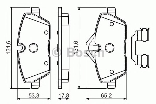Set placute frana BMW 1 (E81) - Cod intern: W20277092 - LIVRARE DIN STOC in 24 ore!!!