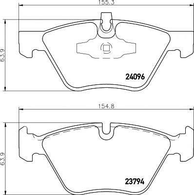 Set placute frana BMW 1 (E87) - Cod intern: W20058650 - LIVRARE DIN STOC in 24 ore!!!