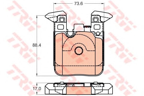 Set placute frana BMW 3 (F30, F35, F80) - Cod intern: W20013211 - LIVRARE DIN STOC in 24 ore!!!