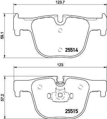 Set placute frana BMW 4 Gran Coupe (F36) - Cod intern: W20059361 - LIVRARE DIN STOC in 24 ore!!!