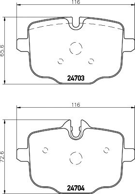 Set placute frana BMW 6 Cabriolet (F12) - Cod intern: W20120291 - LIVRARE DIN STOC in 24 ore!!!