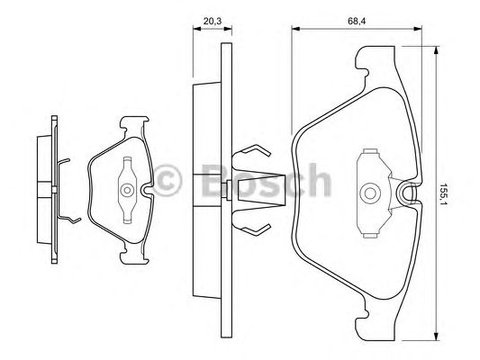 Set placute frana BMW 6 (E63) - Cod intern: W20276827 - LIVRARE DIN STOC in 24 ore!!!