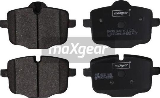 Set placute frana BMW X3 (G01, F97) Crossover, 07.2017 - Maxgear 19-2905