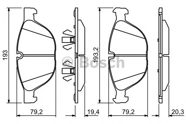 Set placute frana BMW X6 (F16, F86) - Cod intern: W20276964 - LIVRARE DIN STOC in 24 ore!!!