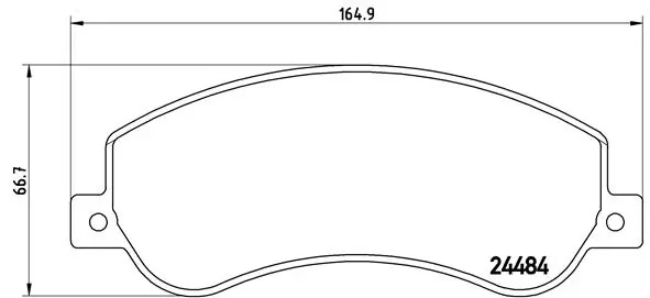 Set placute frana Brembo BYD SONG 2015-2025 - P 85