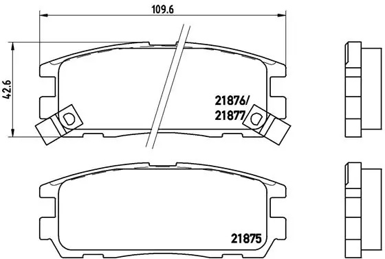 Set placute frana Brembo GREAT WALL WINGLE 6 (CC1031) 2014-2021 - P 59 021