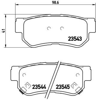 Set placute frana, BREMBO P 30 014 pentru HYUNDAI ELANTRA III limuzina (XD), SANTA Fe I (SM) 20002006