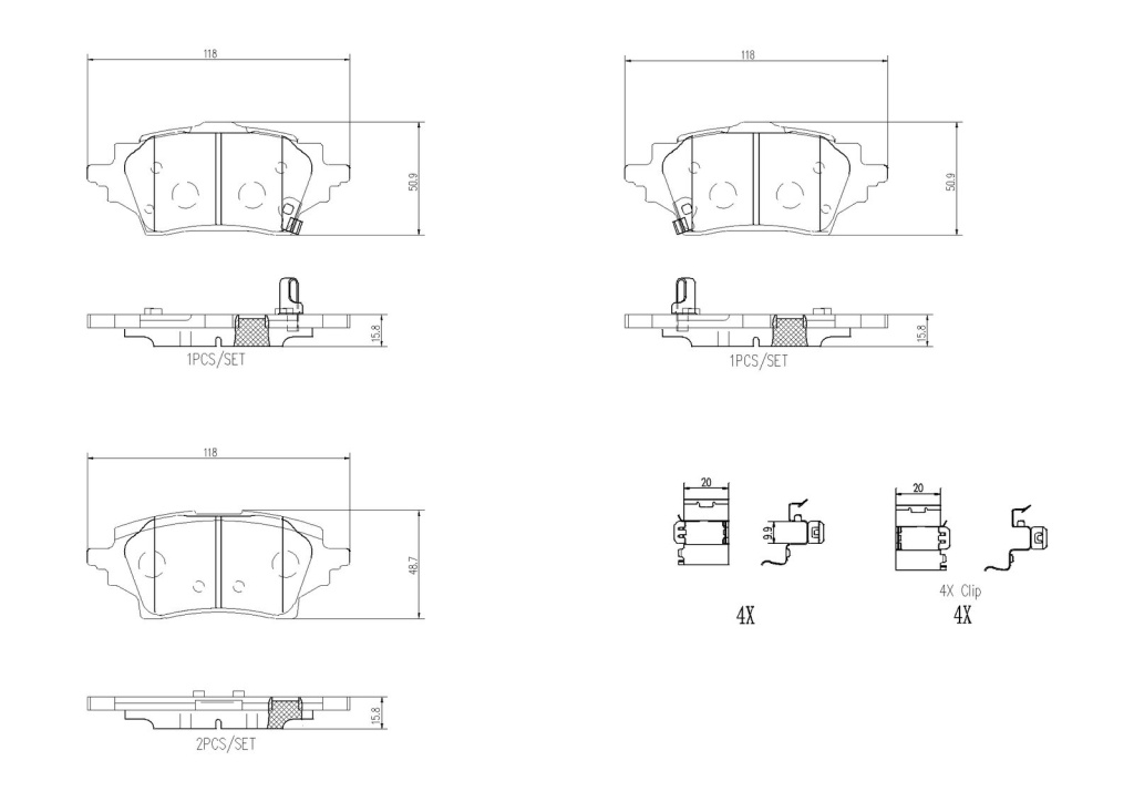 Set placute frana, BREMBO P 83 178 pentru MAZDA 2 hatchback (KB), YARIS (_P21_, _PA1_, _PH1_) de la 2020