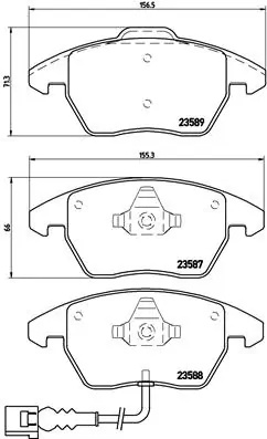 Set placute frana Brembo P 85 075X