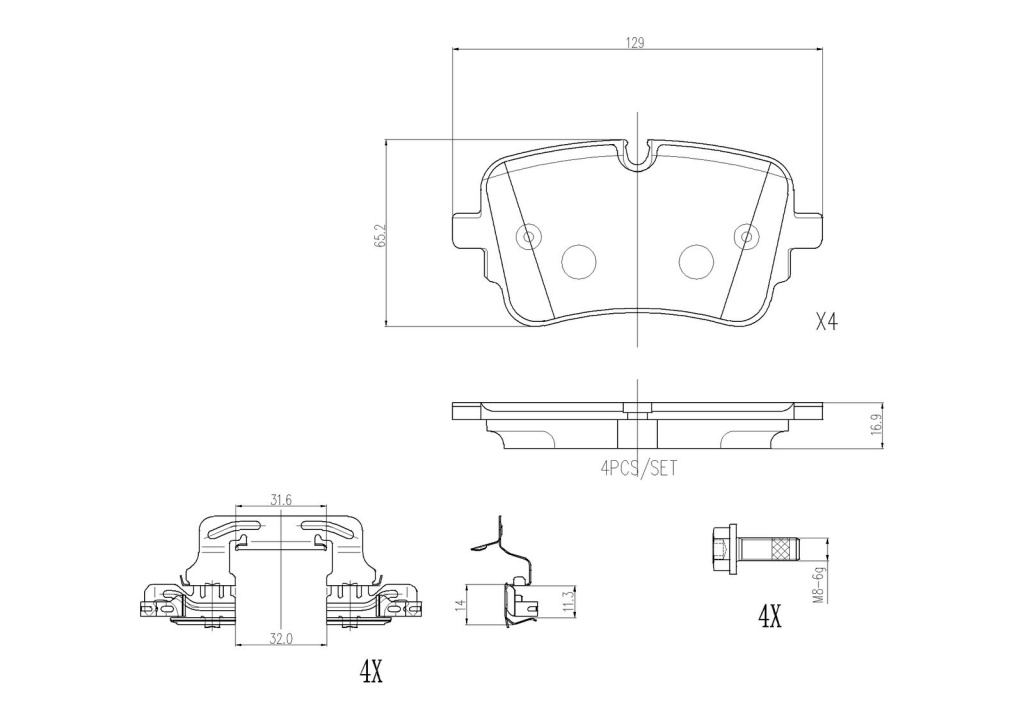 Set placute frana, BREMBO P 85 190 pentru AUDI A6 Allroad C8 (4AH), Q8 E-TRON Sportback (GET) de la 2022