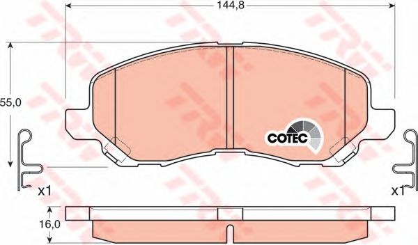 Set placute frana CITROEN C4 AIRCROSS - Cod intern: W20013415 - LIVRARE DIN STOC in 24 ore!!!