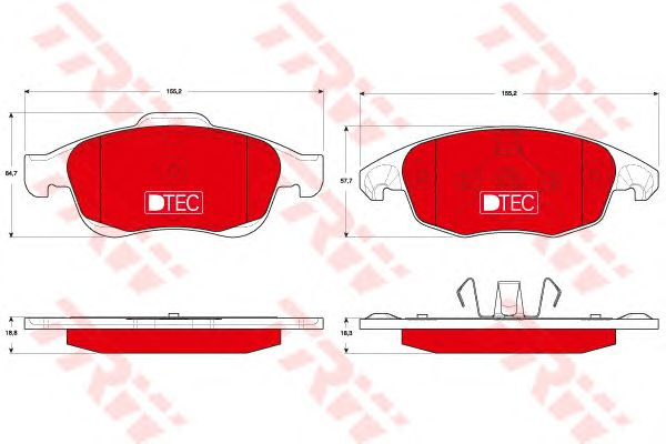 Set placute frana CITROEN C4 II (B7) - Cod intern: W20012924 - LIVRARE DIN STOC in 24 ore!!!